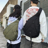 Hip-Hop Messenger Bag Men's Large-Capacity Japanese Street Style