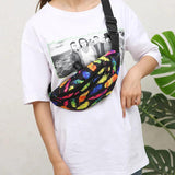 Men Holographic Waist Bag Sport Fanny Pack Crossbody Chest Phone Purse