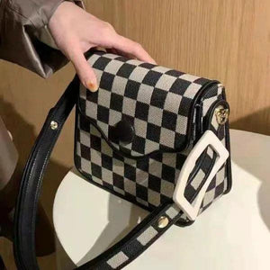 Korea Autumn Winter Lattice Chain Shoulder Bag Personalized Handbag