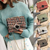 Quilted Chain Bag Leather Shoulder Crossbody Messenger Purse Waist Pack