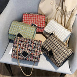 Quilted Chain Bag Leather Shoulder Crossbody Messenger Purse Waist Pack