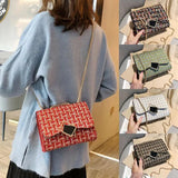 Quilted Chain Bag Leather Shoulder Crossbody Messenger Purse Waist Pack
