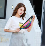 Gradient Sequined Shoulder Chest Bag