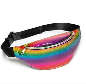 Gradient Sequined Shoulder Chest Bag