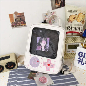 Ladies 3 Way Ita Bag Cartoon Student School Bag Game Console Lolita