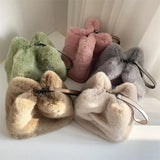Mink Fur Handbag Women's Clutch Winter Furry Fur Handbag