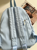 Preppy Style Backpacks Women Stars Patchwork Large Capacity Nylon Bags Student C