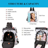 SCOFY Stripe Prints Backpack Purse for Women