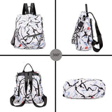 SCOFY Stripe Prints Backpack Purse for Women