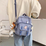 Waterproof Nylon Mini Backpack for Girls, Multifunctional and Foldable