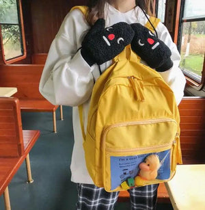 Clear Transparent Women Backpacks PVC School Backpack