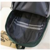 Solid Female College Schoolbag Women Backpack Travel Bag