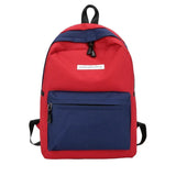 4PCS Women Backpack School Bags For Teenage Girls Patchwork Backpack