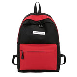 4PCS Women Backpack School Bags For Teenage Girls Patchwork Backpack