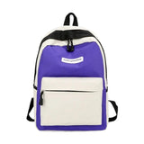 4PCS Women Backpack School Bags For Teenage Girls Patchwork Backpack