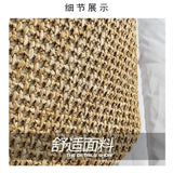 Summer Straw Woven Bucket Bag Women's Handbag