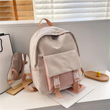 Nylon Women's Backpack School Student Schoolbag Teenager Girls Backpack