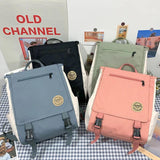 Canvas Backpack Women Scholar Big Capacity Teen School Bags for Girls