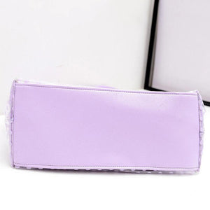 2Pcs/Set Women Polka Dot Print Party Bucket Bag Jelly Shoulder Handbag Tote