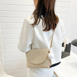 Straw Crossbody Bag Beach Envelope Purse Wallet