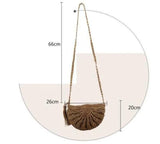 Women Bag Straw Rattan Crossbody Bag Lovely Messenger Shoulder Bag
