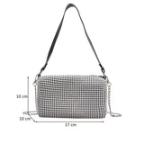 Rhinestone Large Capacity Crossbody Bag
