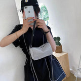 Rhinestone Large Capacity Crossbody Bag