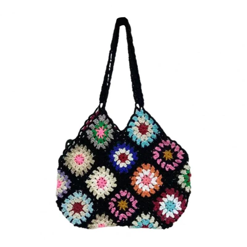 Stylish Women Tote Bag Large Capacity Cut-out Handbag Shopping Bag