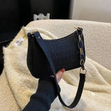 Dermatoglyph Texture Subaxillary Shoulder Bag