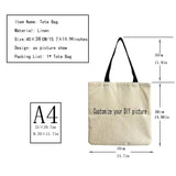 Customizable Shopper Bag Teacher Gift Travel Tote Eco-Friendly Cartoon