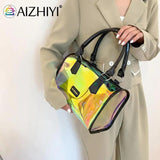 Transparent Laser Shoulder Bag Women Crossbody Jelly Tote Handbag