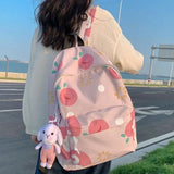 Waterproof Nylon Backpacks Women Large Capacity Harajuku Ulzzang Knapsack