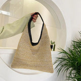 Stylish Bohemian Straw Handbag Shoulder Bag Vacation