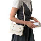 Women's Small Crossbody Bag Lightweight PU Leather Shoulder Bag Flap Handbag