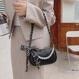 Cartoon Printed Shoulder Bag Lightweight Clutch with Scarf