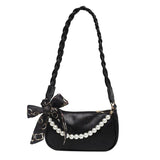 Cartoon Printed Shoulder Bag Lightweight Clutch with Scarf
