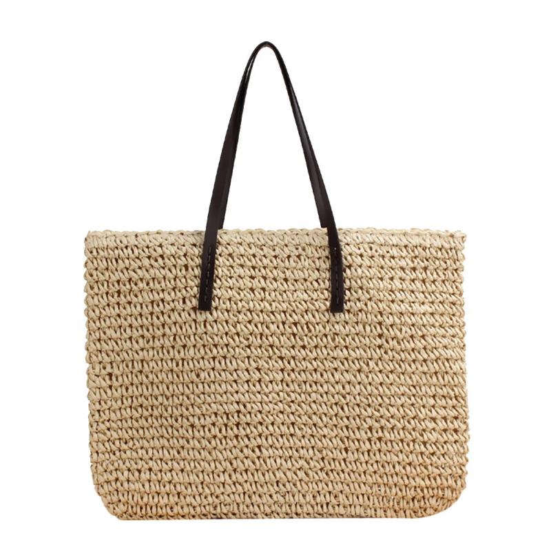 Summer Straw Rattan Beach Bag Large Capacity Handbags Totes Clutch