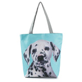 Dalmatian Printed Shoulder Bag Casual Travel Tote Handbag for Women