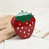 Strawberry Shape Shoulder Bag Girls Crossbody Bag
