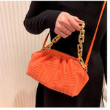Women Portable Bucket Bag Chain Shoulder Bag