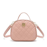 Women PU Round Shoulder Bag Crossbody Clutch Handbag