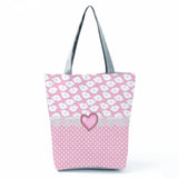Bow Knot Love Streamer Women's Tote Handbag