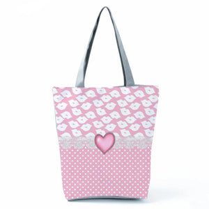 Chic Bow Knot Love Streamer Women's Tote Handbag