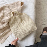 Women's Large Capacity Crochet Weave Shoulder Bag