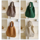 Women's Large Capacity Crochet Weave Shoulder Bag