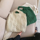 Women's Large Capacity Crochet Weave Shoulder Bag