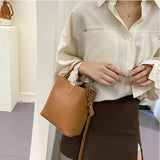 Casual Ladies Tote Female Bucket Women Shoulder Crossbody Messenger Bag