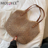 Summer Beach Vacation Women's Straw Hand Woven Tote Bag
