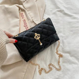 Women Chain Handbag PU Leather Crossbody Bag