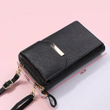 Multi-function Pu Lychee Pattern Ladies Shoulder Bag